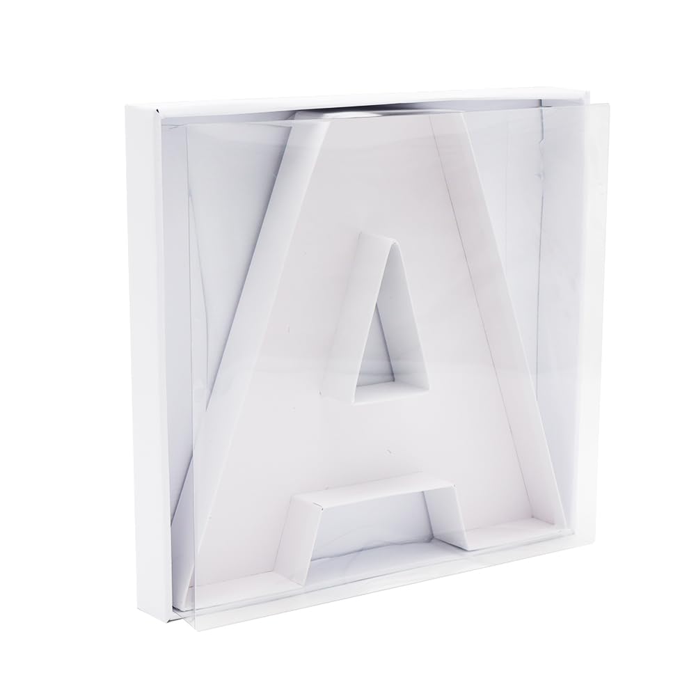 SHENGHE 12" Fillable Cardboard Letter Charcuterie Gift Cupcake Box With Cover Sweets Packaging (A)