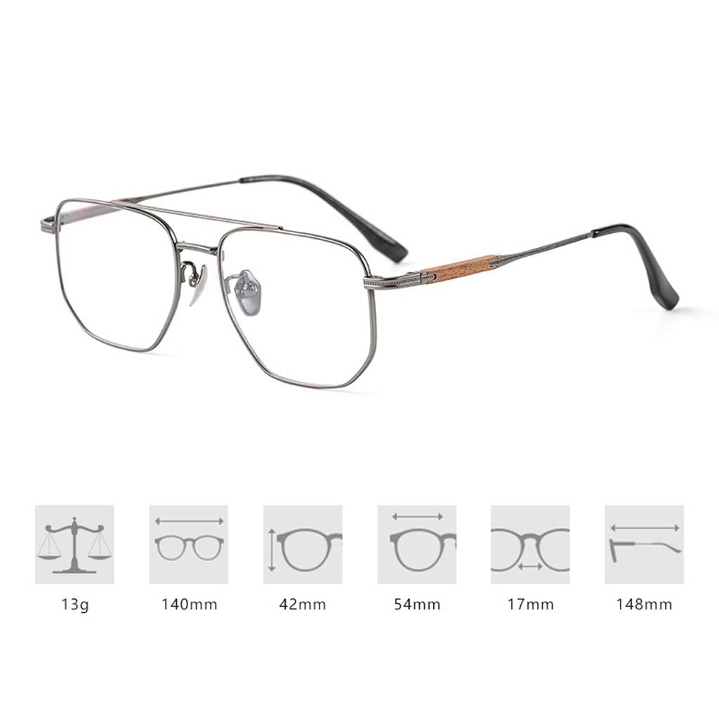 WZX Gafas de Lectura de Doble Haz con Marco Grande para Hombre Anti-Azul Gafas de Lectura Luz antifatiga Juego de computadora Marco Transparente Hombre Gafas de luz Anti-Azul