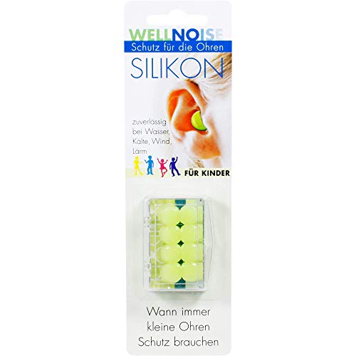 WELLNOISE Ohrenstopfen für Kinder Silikon, 8 St. Ohrstöpsel