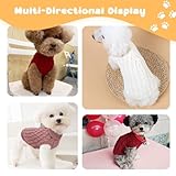 Fiohiros 2 Stück Hundepullover Kleine Hunde,Warmer Hunde Pullover Kleine Hund, Pullover für Hunde Katzen