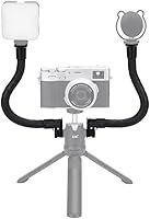 Vista 4 de JJC Paquete de 2 brazos de extensión flexibles, brazo mágico ajustable, extensión para soporte de micrófono para cámara, teléfono inteligente