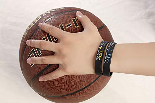 Rinspyre Silicone Bracelets with Bible Verses Scripture Bracelets Christian Religious Jewelry Gifts Adult Size for Men Women Set of 8 - Image 6