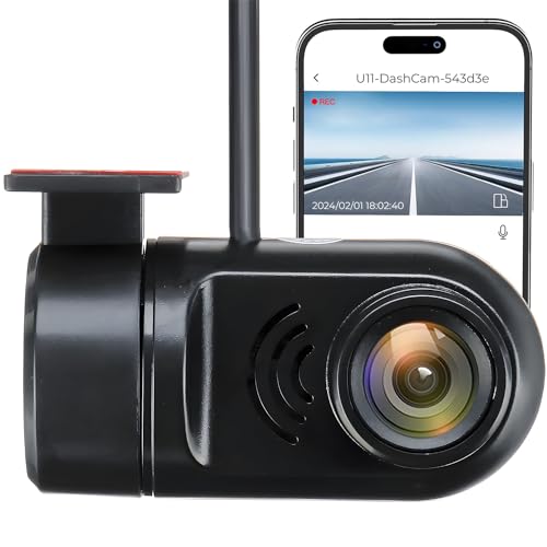 Image of AllExtreme U11 Car Dash Cam 720P Loop HD Video Recorder Wide Angle Lens Android Stereo Compatible Front Camera with Night Vision and USB Interface