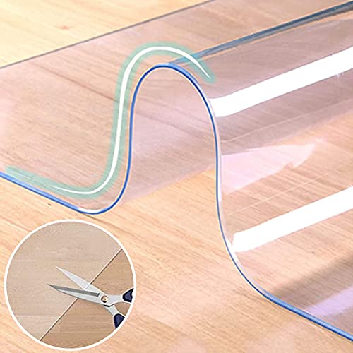 Yibcn Tapis De Chaise De Bureau, 30x30cm Tapis De Sol Transparent pour Bureau D'ordinateur, Tapis De Protection en PVC pour Chaise Roulante, Parquet Et Carrelage, Facile à Nettoyer Cover