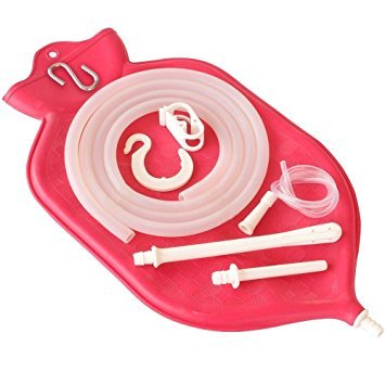 Sac lavement enema 4 litres grand réservoir réutilisable hydrothérapie colonique