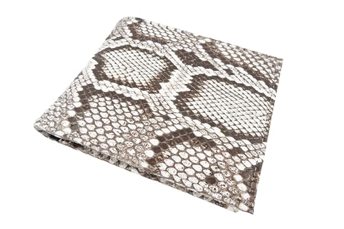 Genuine Python Snake Skin Leather Coins Bifold Wallet (Burmese Natural)