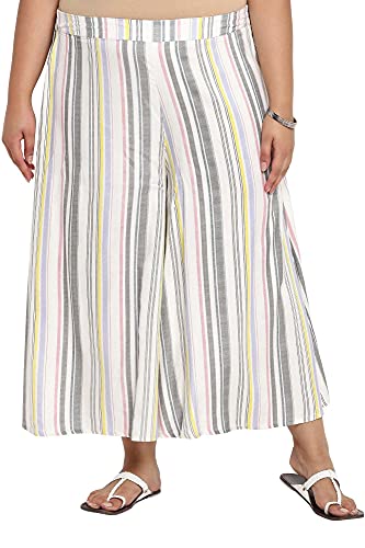 Image of Aurelia Women High Rise Printed Strechable Regular Fit Culottes | Calf Length Culotte