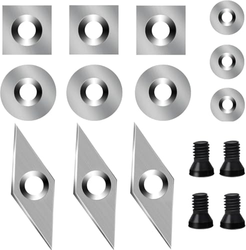 Set de 16 fresas de carburo para torneado en madera miniatura 1