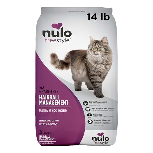 Nulo Freestyle Cat Food, For Hairball Management, Premium Grain-F...