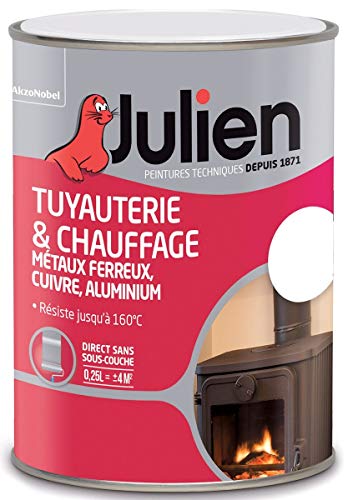 Peinture tuyauterie Chauffage BRILLANT 250ml blanc