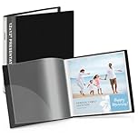 Dunwell 12x12 Presentation Binder, Folder with 12x12 Plastic Sleeves, 24 Sheet Protectors Display 48 Pages of Kids Artwork, Watercolors, 12 x 12 Photos, Use as Scrapbook Folder, Art Presentation Book