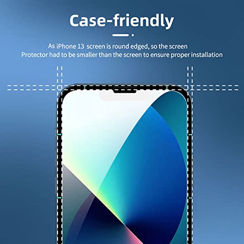 iPhone 13 Panzerglas NEW’C 4 Stück Set mit Displayschutz und Kameraschutz