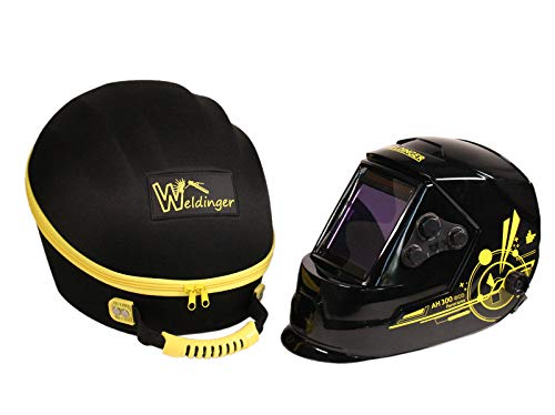 Preisvergleich Produktbild Aktion WELDINGER Automatikschweißhelm AH300 eco Panorama + WELDINGER Helmtasche