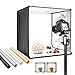 Produktbild Neewer zweifarbig dimmbar 3000K-6500K Fotostudio Licht Box 20 Zoll Aufnahmelicht Zelt Faltbar Tragbar Professionelle Tischplatte Fotografie Beleuchtungsset 160 LED Leuchten 4 Farbe Hintergründe