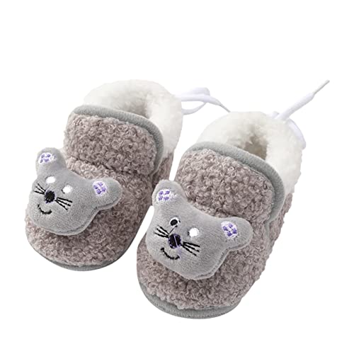Unisex Little Child Booties Socks Shoes Artificial Woolen Slippers Fleece Warm Soft Non-slip Rubber Sole Booties2