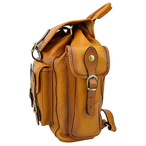 Pratesi Montalbano leather backpack - B346 Bruce (Cognac)3