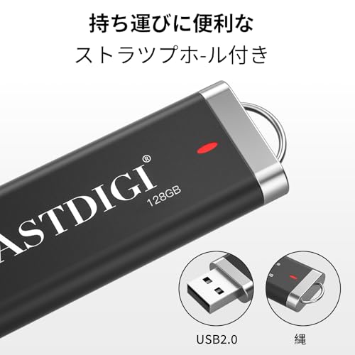 VASTDIGI USBメモリ 128GB USB2.0