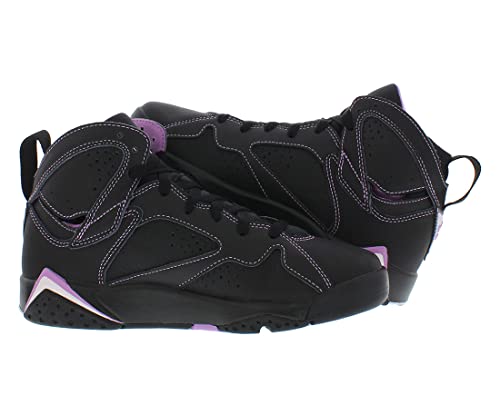 Jordan Girl\'s Air 7 Retro (Big Kid) Black/Barely Grape/Rush Fuchsia 5 Big Kid M