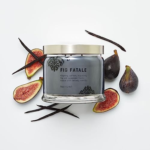 Partylite Kerzenglas mit drei Dochten und Fig Fatale Duft