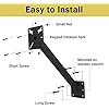 YZZHAJ Keypad Mounting Post Bracket, Heavy Duty Universal Gooseneck ...