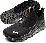 Puma - Mens Pacer Future Trail Slip-On Shoes, Size: 8 M US, Color: Puma Black/Orange Glow/Castlerock