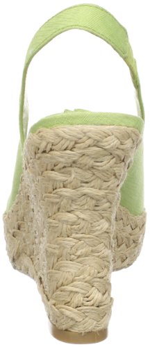 Image of Moda Spana Women's Hide Slingback Espadrille,Lime Cotton Voile,13 M US