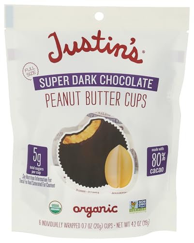 Justin's Organic Super Dark Chocolate Cups