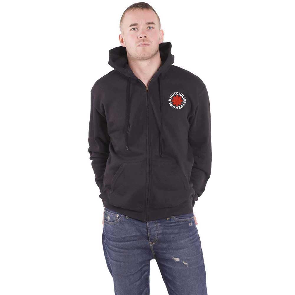 Rock Off officially licensed products Red Hot Chili Peppers Red Asterisk Zipped Hoodie L