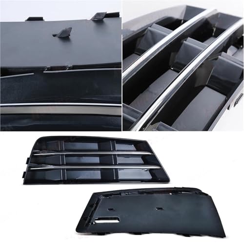 Rejilla de coche para parachoques de A4 B9 2016-2018 y marco decorativo de luz antiniebla 5
