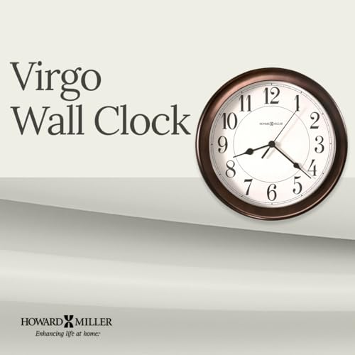 Howard Miller Virgo 8.5-Inch Oil-Rubbed Bronze Wall Clock