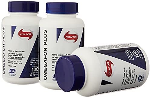 Kit 3 Ômegafor Plus 1000mg Vitafor 120 cápsulas