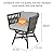 Grand patio 7-Piece Outdoor Dining Set for 6, Patio Dining Furniture Set for 6 Swivel Rope Wicker Chairs & 1 Expandable Rectangular Dining Table, Grey