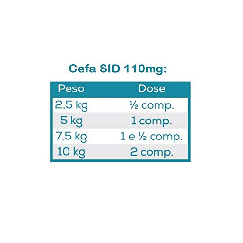Antimicrobiano Vansil Cefa SID 110mg para Cães e Gatos - 10 Comprimidos