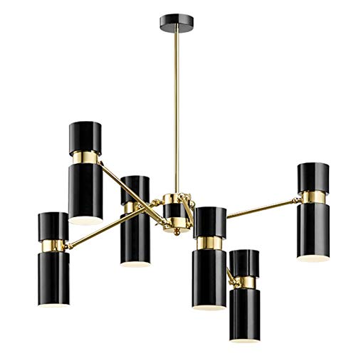 Lustre chic de salon FLXHSA Chandelier Sputnik pour illuminer vos dîners en famille