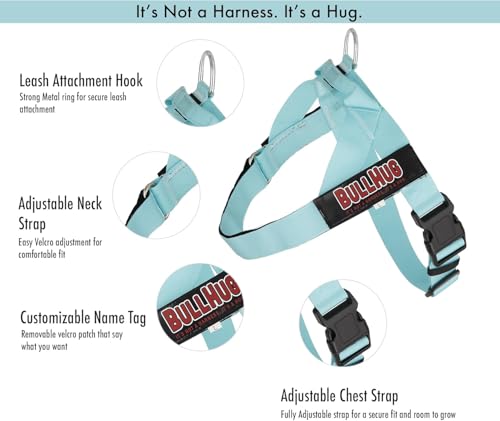 BULLHUG Adjustable Dog Harness– No Pull, No Choke – for English Bulldogs, French Bulldogs, Pugs & Broad-Chested Breeds – Easy, Safe Walks (Polka Dots, Small) by BullHug - Image 5