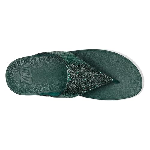 Image of FitFlop Lulu Multi-Tonal Glitter Toe-Post Sandals