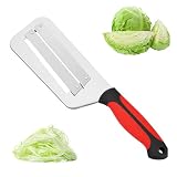 Kohlzerkleinerer für Krautsalat, 32.5×8.8cm Kohlschneider, Cabbage Shredder, Rutschfester Kohlschneider, Krauthobel, Kohl-Küchenschneider für Karotten, Kartoffeln, äpfel, Bunte Paprika, Zucchini(Rot)