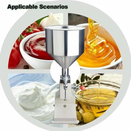 Máquina de llenado de líquidos ajustable 5-50ml y antigoteo para salsas densas 7