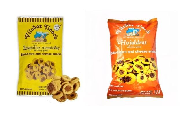 Rosquillas Vilchez y Hojaldras Vilchez. Paquete de 1 bolsa mixta y 1 bolsa hojaldras tamano familiar