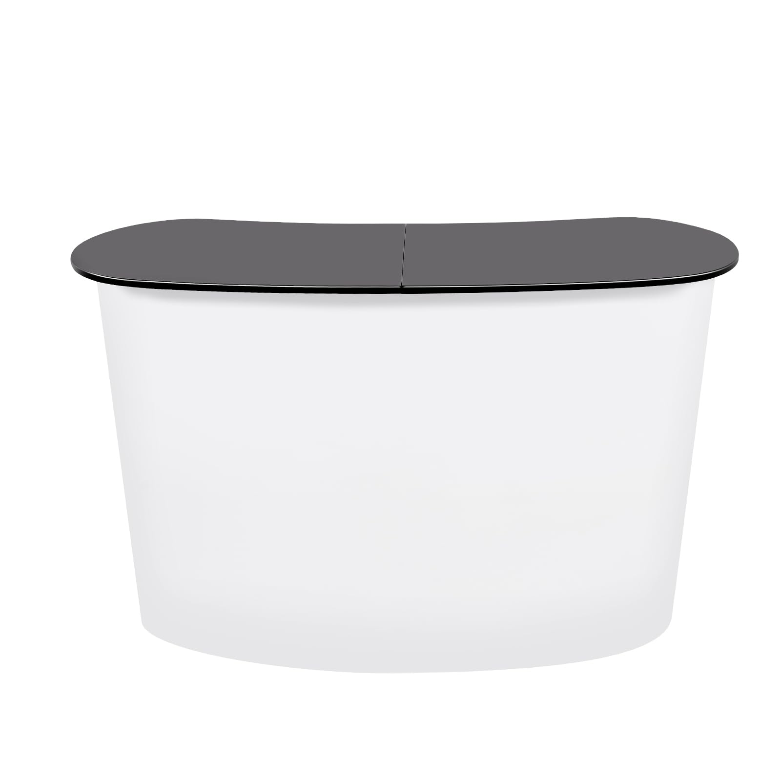 Portable Trade Show Pop Up Table, Foldable Podium Table Stand, Office Reception Desk, Corner Retail Display Counter Table, Exhibition Counter Stand for Reception Exhibition (132 * 40 * 90cm)