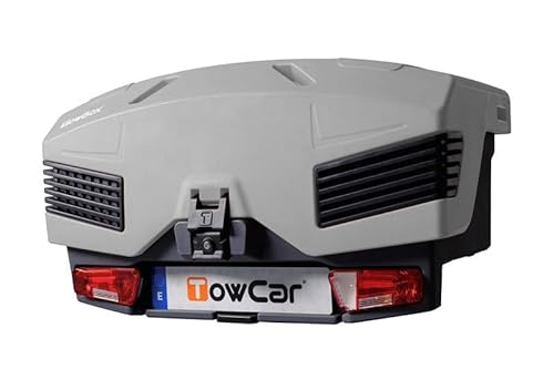 TowBox EVO Urban - Caja de equipaje para enganche de remolque | Caja de transporte | Portaequipajes - 1200 x 670 x 650 (gris clásico)
