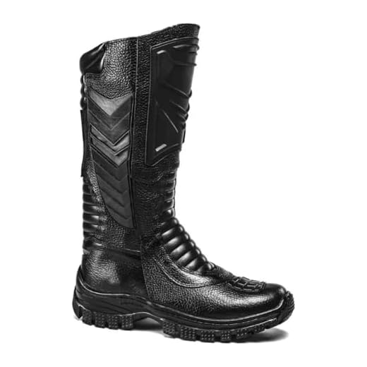 Bota Coturno Masculina 100% couro Tática Militar Motoqueiro (Preta, BR, Adulto, Numérico, 42)