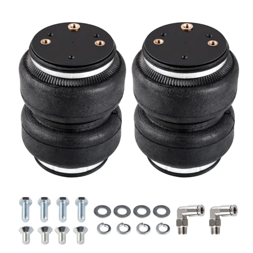 2PCS Universal Air Suspension Spring Double Bellow Compatible with 2011-2018 Dodge Ram 1500, 2019-2021 Dodge Ram 1500 Classic, 5000 lbs Loading, 5 to 100 PSI