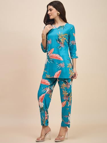 Image of Truvon Fashions Women Cord Set, Kurta and Pant Set