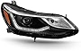 AKKON - Headlights For 2016 2017 2018 2019 Chevy Cruze 4Door LED Halogen DRL Projector Chrome Headlamps Right Passenger Side