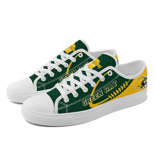 Custom Canvas Shoe,Personalized Custom Canvas Sneakers,Football Style Casual Shoes,Casual Sneakers Lace up Shoes for Women Men Fans Gift