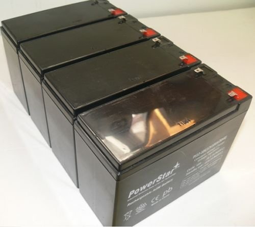 PowerStar PS12-10-4Pack 12V 10Ah Agm SLA Battery for 48V Electric Motor E-Bike Bicycle