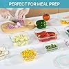 Vtopmart 8 Pack Glass Food Storage Containers with Airtight Lids, Glass Meal Prep Containers, Lunch Office Meal for Microwave, Oven, Freezer and Dishwasher, BPA Free #4