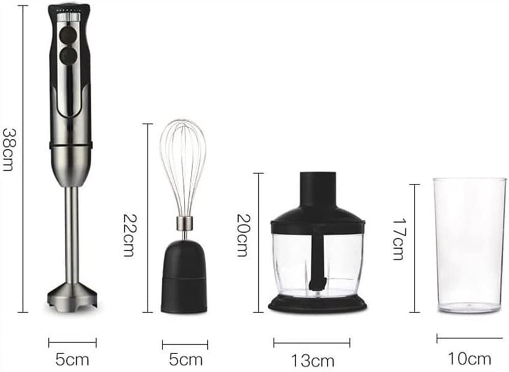 Blender ręczny, elektryczny blender ręczny, blender ręczny zanurzeniowy, mikser ręczny, ostrza ze stali nierdzewnej, idealny do zup, koktajli, przecierów, jedzenia dla niemowląt