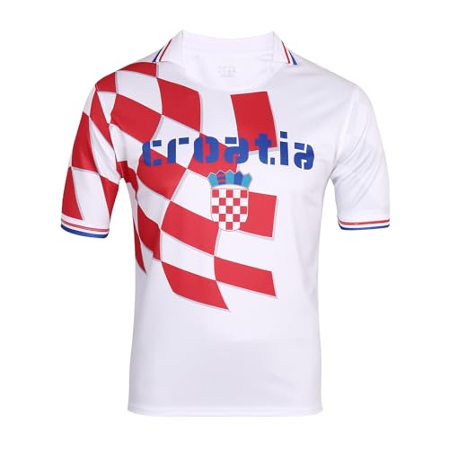 SINLEISI Croatia 2026 World Cup Fan Soccer Jersey (Croatia XX-Large)
